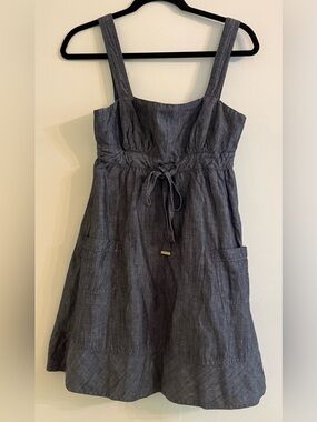 Guess Blue Jeans flair dress size small